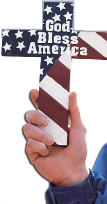 American Cross and religion symbol - American cross and religion symbol.