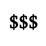 money - three dollar signs