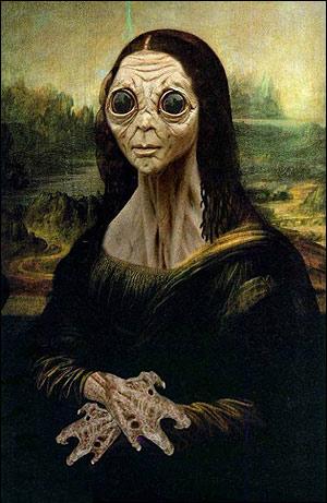 L. Da Vinci - Monaliza - Alien - good picture....funny...