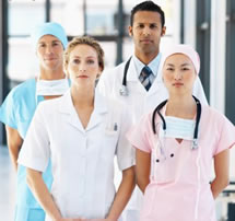 Health team - Team of Drs and nurses.