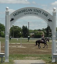 Entrance to Skowhegan State Fair, Maine - image of one of the entrances of the Skowhegan State Fair in Skowhegan, Maine, held every year in August.