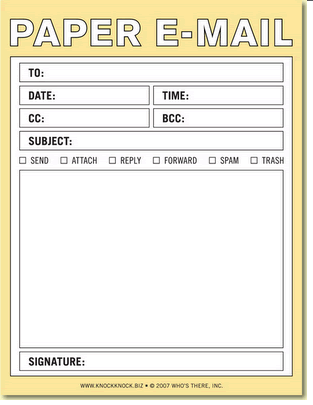 paper e-mail - funny paper e-mail