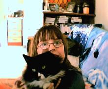 my daughter - my daughter and her cat