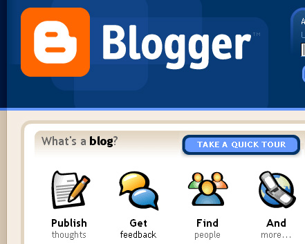 Blogger from Google - The way to blog from Google is by using Blogger.