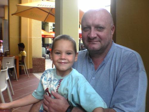 Carl and Wezi - December 2006 at Braza