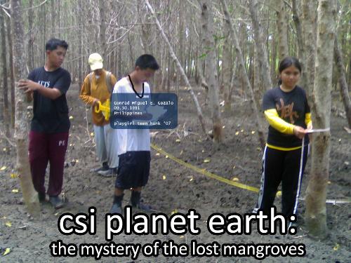 Mangrove Assessment - This is my photo during a mangrove assessment. I have a lot of other pics to be uploaded. Stay tuned.