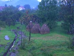 View - The view from the pension window during a trip in Bran village, where Bran castle is.