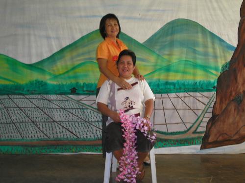 me and my utility worker  - see our background? its just a painting