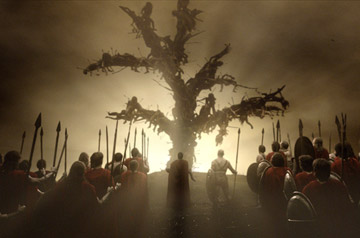 tree - tree of dead bodies of villagers