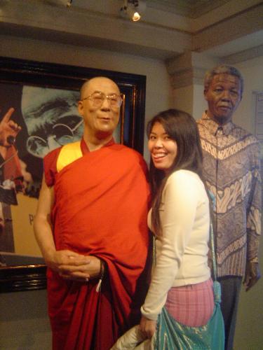 me and my best friend :)) - i had such a nice time with dalai lama !!