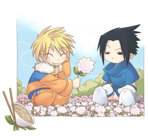 naruto and sasuke... - beks just look at this picture, cute noh?
