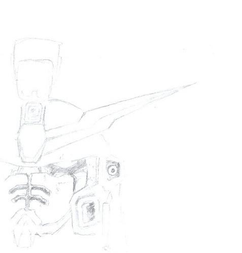 Gundam Sandrock - My own sketch of the Sandrock Custom Gundam from Endless Waltz