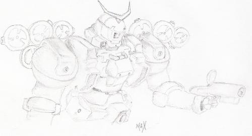 Mercurius Sketch - A good sketch of the Mercurius as done by me.