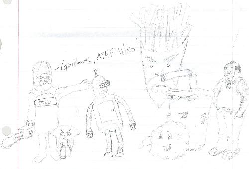 ATHF vs Futurama vs Family Guy - the subject explains it