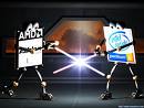 amd vs intel - This photo shows the duel between AMD and INTEL in the market...