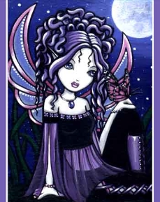 Gothic Fairy - gothic fairy sitting