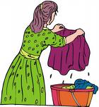 washing clothes - a woman washing clothes..!!!