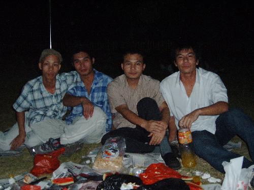 my classmaters and me - we are at mid-autumn festival