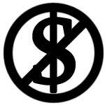 Free - No money sign