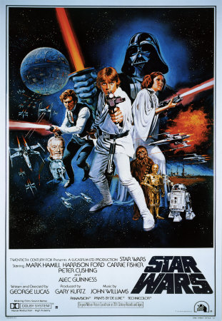 Star Wars - one of my favorite movie posters, the original Star Wars poster.