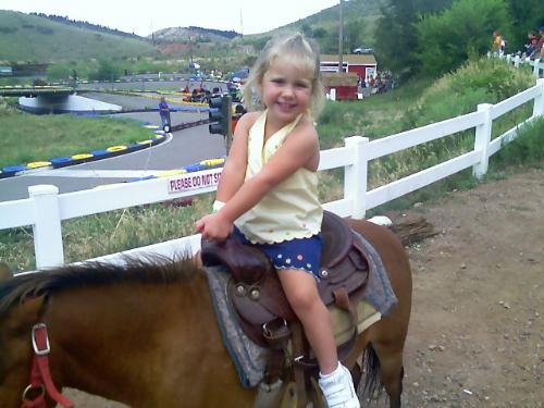family - It was her birthday and she wanted to go ride a horse! I love her to death