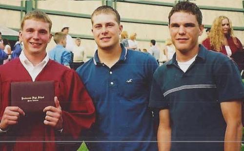 Graduation - Me and my brothers at graduation