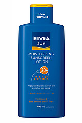 nivea sun protection lotion - nivea sun protection lotion; This moisturising sunscreen lotion has been relaunched with a new, lighter, faster absorbing formula.