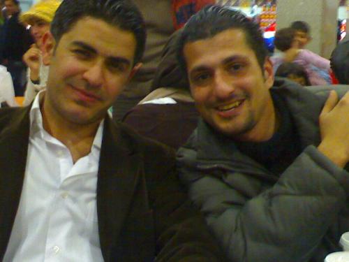 i and my friend - we took this photo when we went out for eat some a crazy food hehe i mean that fast food at mall.