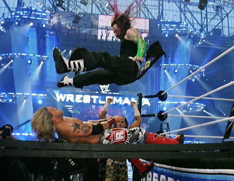 Jumping 4m 15 ft tower - Jeff Hardy jumping on EDGE!!!!!!!!!!!!!!!!!!11 I really enjoyed seeing dat!!!!1