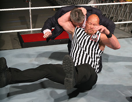 Stunner - Mr.McMohan getting stunner by Stone Cold in Wrestle Mania 23