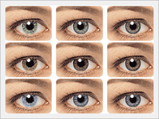 Available clors of lenses - It's never been easier to change, or enhance the colour of your eyes. With today's colour and special effect contactlenses, it's affordable and fun to give yourself a whole new look... and attitude!