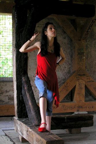Another of me in Luzern - Luzern inside the tower