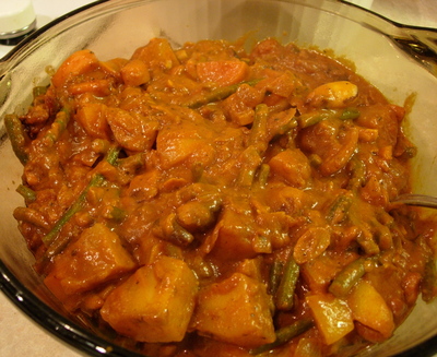 navaratan korma - Another famous vegetarian Indian dish called navaratan korma.