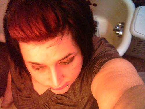 my hair - when it was first done, now it looks like crap, but that's cool