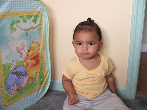 Jordyn - She was trying to blow a rasberry it is too cute.