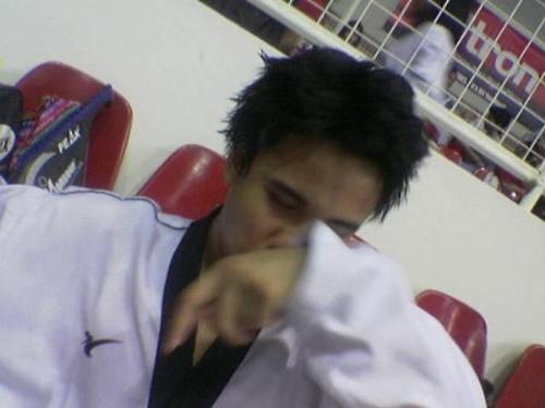 stolen - this shot is stolen. shot from a fan ^_^ lol! im exhausted from my last match in a taekwondo national competition.