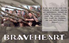 mel gibson, the movie of brave heart postcard, whe - mel gibson, the movie of brave heart postcard, when they were fighting