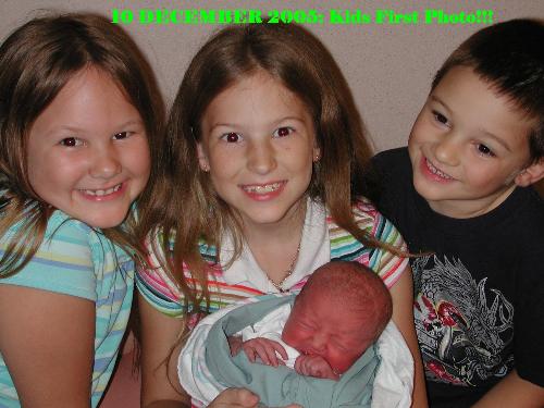 The Baby of the bunch only two days old - All the kids