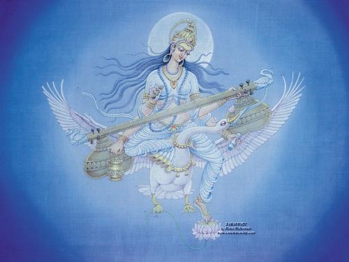 Saraswati, goddess of art, music and literature... - Saraswati, goddess of art, music and literature..................................