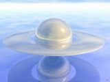 digital art - A huge ball than sinking