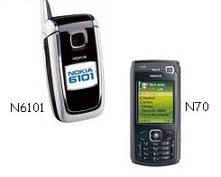 nokia phones - a nokia 6101 and a nokia n70 --- do you like these phones?