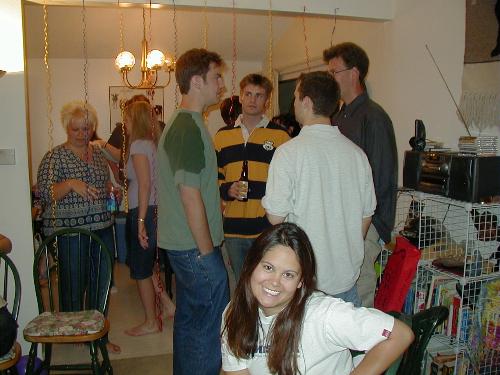party at the house - people talking at the party party at the house - people talking at the party