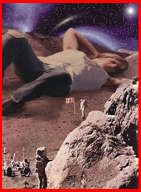 Me on vacation at 16 years old on the Moon. - The Moon was such a nice place to get away to until humans arrived and ruined it.