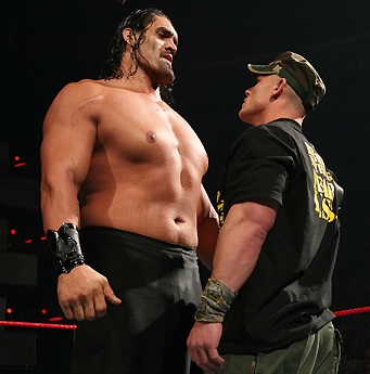 khali and cena - khali vs. cena