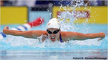 butterfly stroke - A picture of US swimmer Katie Hoff doing the Butterfly Stroke