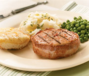 Turkey Mignon - turkey cutlet wrapped in bacon Turkey Mignon - turkey cutlet wrapped in bacon