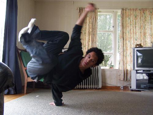 air chair pose - me doing a air chair pose