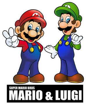 Super Mario Brothers - A picture of Mario and Luigi, better known as the Super Mario Brothers.