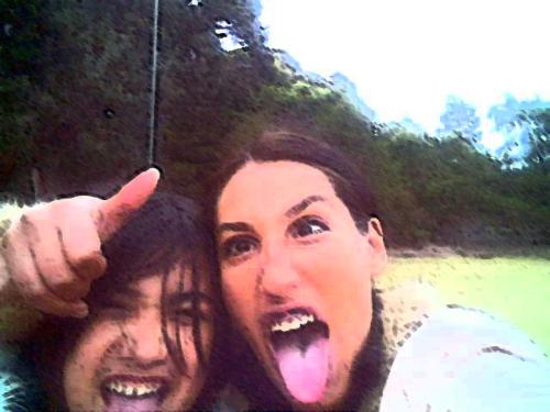 rockin!! - Both myself and my daughter are all about fun and making the most out of everything, we took this pic at a park.