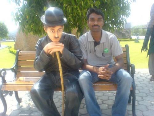 Me with Chappline @ lendon - on our visit to ramoji